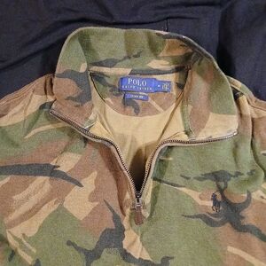 Ralph Lauren Camouflage Zip Up Sweater